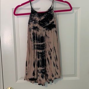 pink and black soft&sexy halter top tank